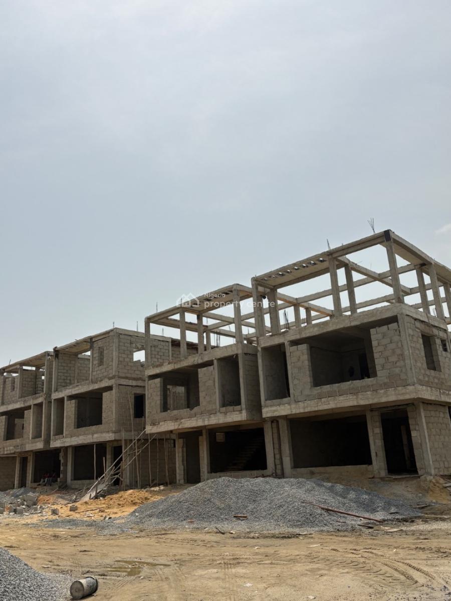 Off Plan 5 Bedroom Duplex with Bq, Western Foreshore, Osapa, Lekki, Lagos, Semi-detached Duplex for Sale