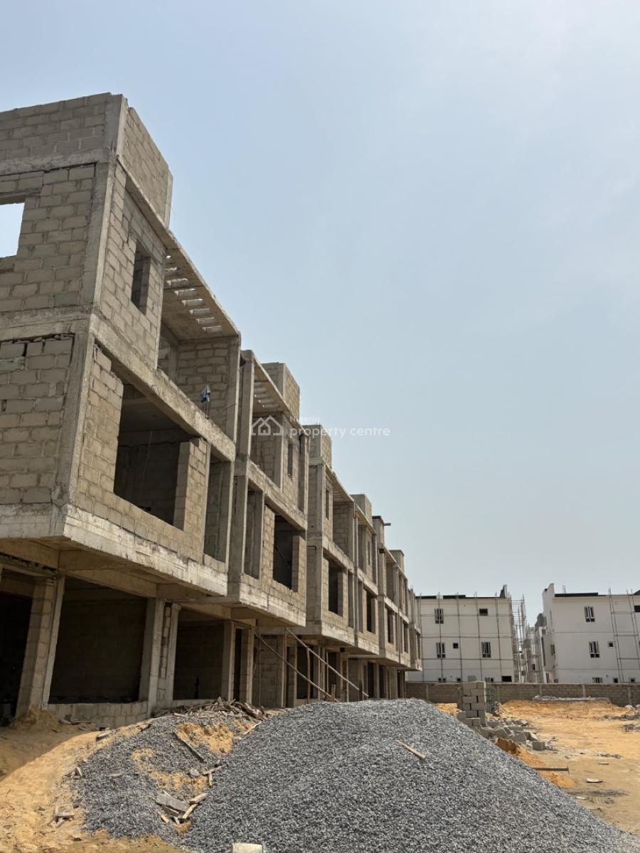 Off Plan 5 Bedroom Duplex with Bq, Western Foreshore, Osapa, Lekki, Lagos, Semi-detached Duplex for Sale