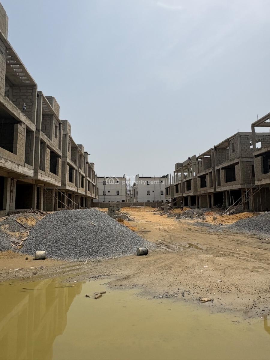 Off Plan 5 Bedroom Duplex with Bq, Western Foreshore, Osapa, Lekki, Lagos, Semi-detached Duplex for Sale