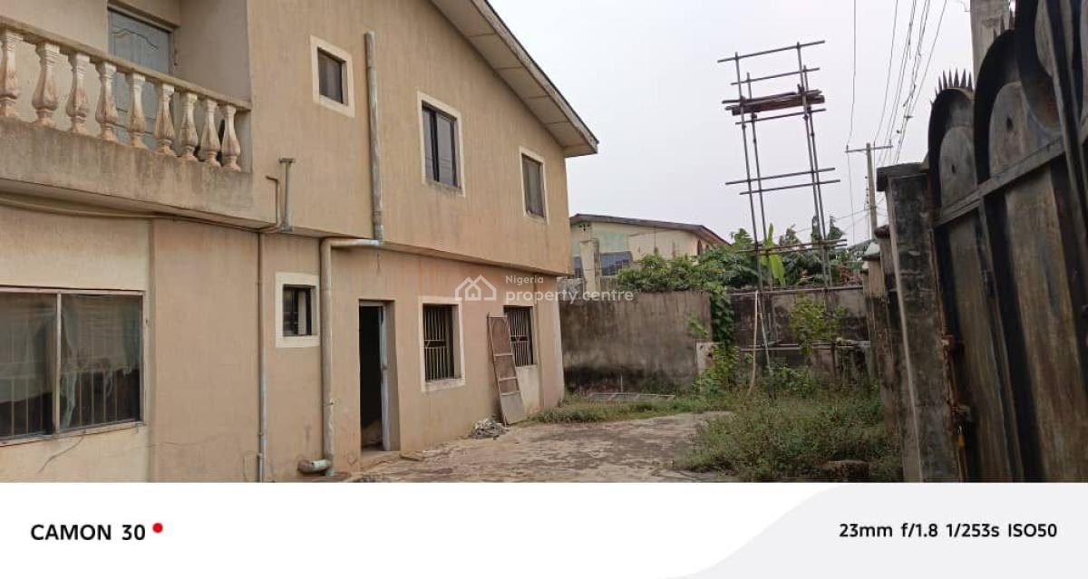 Solid Built Block of Flats + 3 Bedroom Bungalow at The Rear, Ipaja, Lagos, Block of Flats for Sale