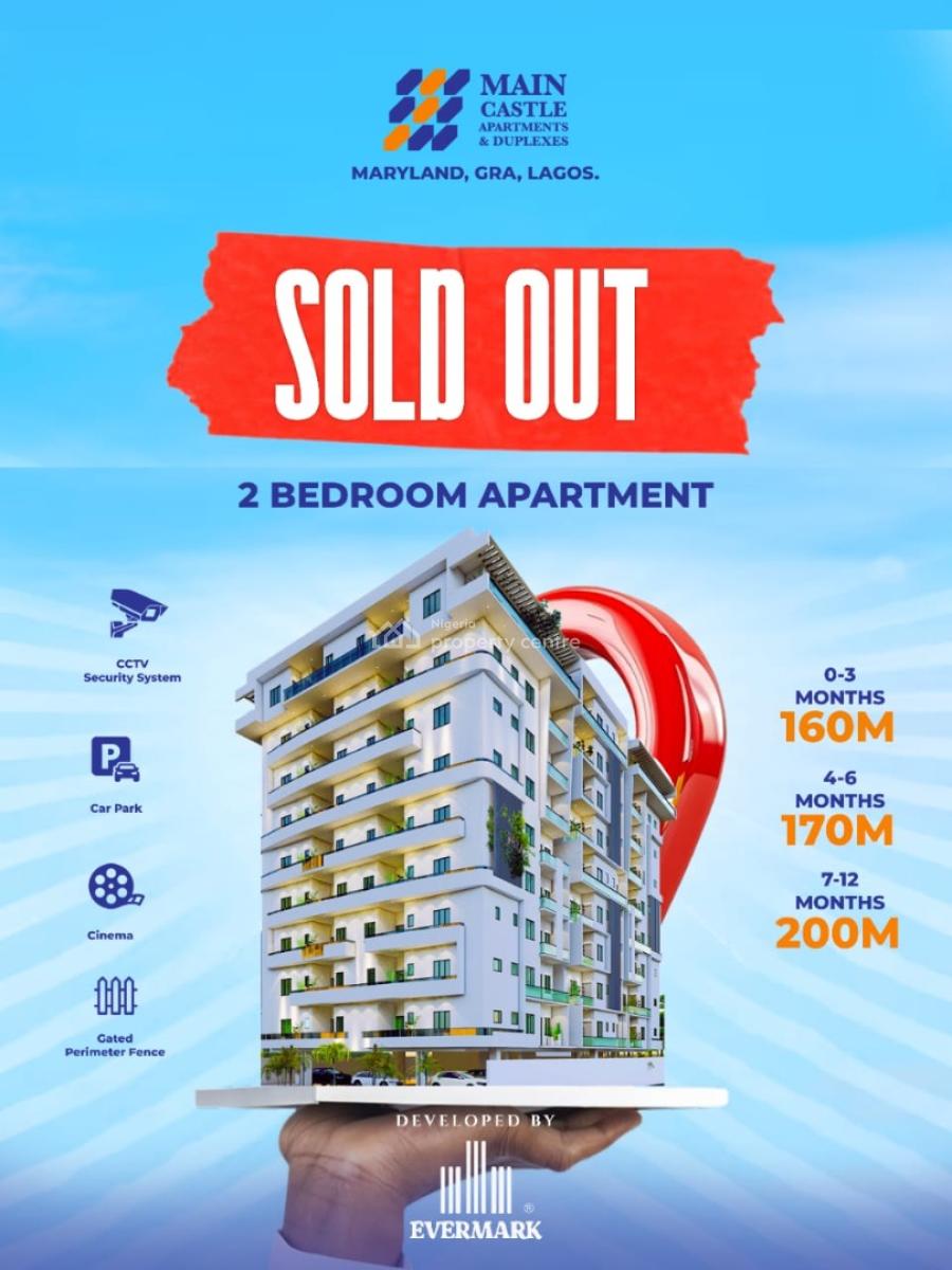 Hottest Luxury 3 Bedroom Apartment with Bq on The Mainland, Main Castle Apartment,no 4, Iya Oloye Crescent, Ikeja, Maryland, Lagos, Flat / Apartment for Sale