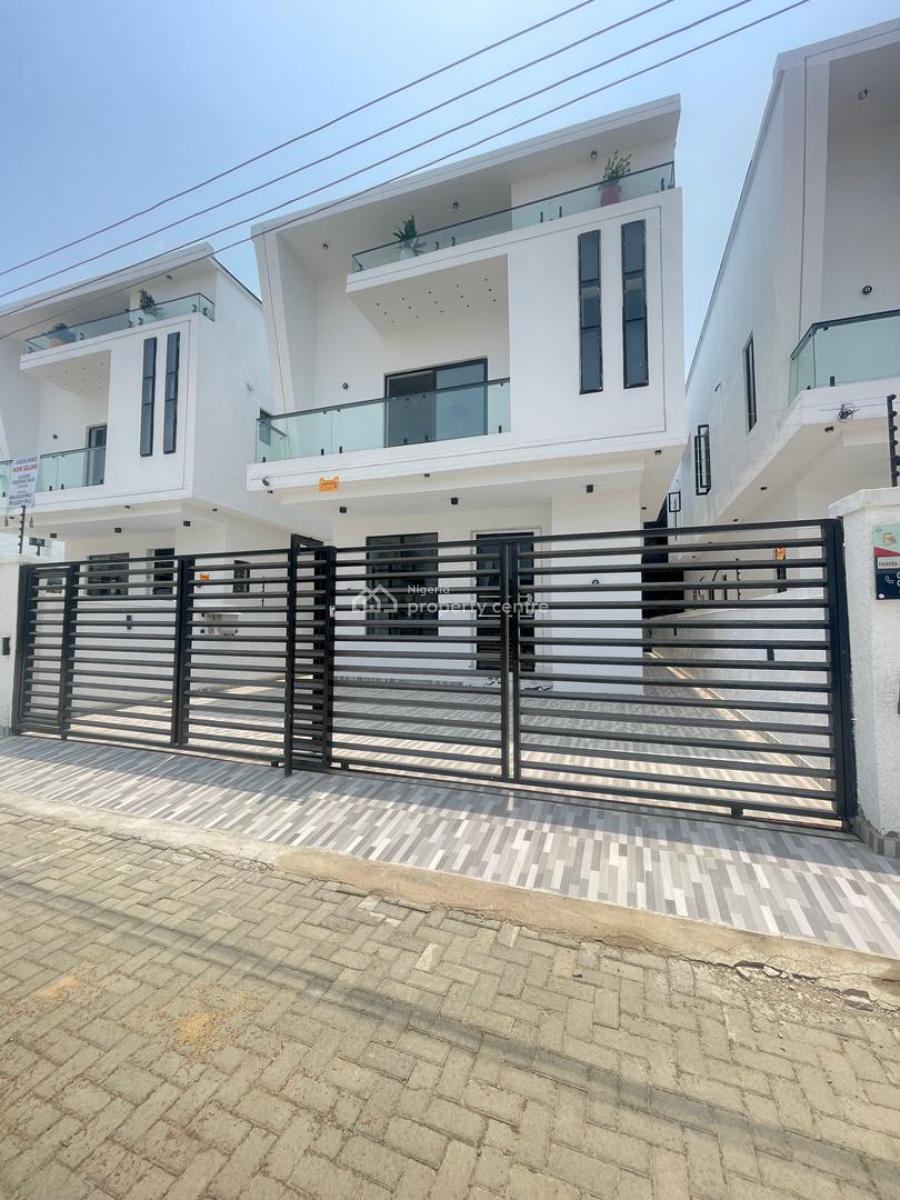 Luxury 4 Bedroom Fully Detached Duplex with Tiled Compound Floor & Bq, Ajah, Lagos, Detached Duplex for Sale