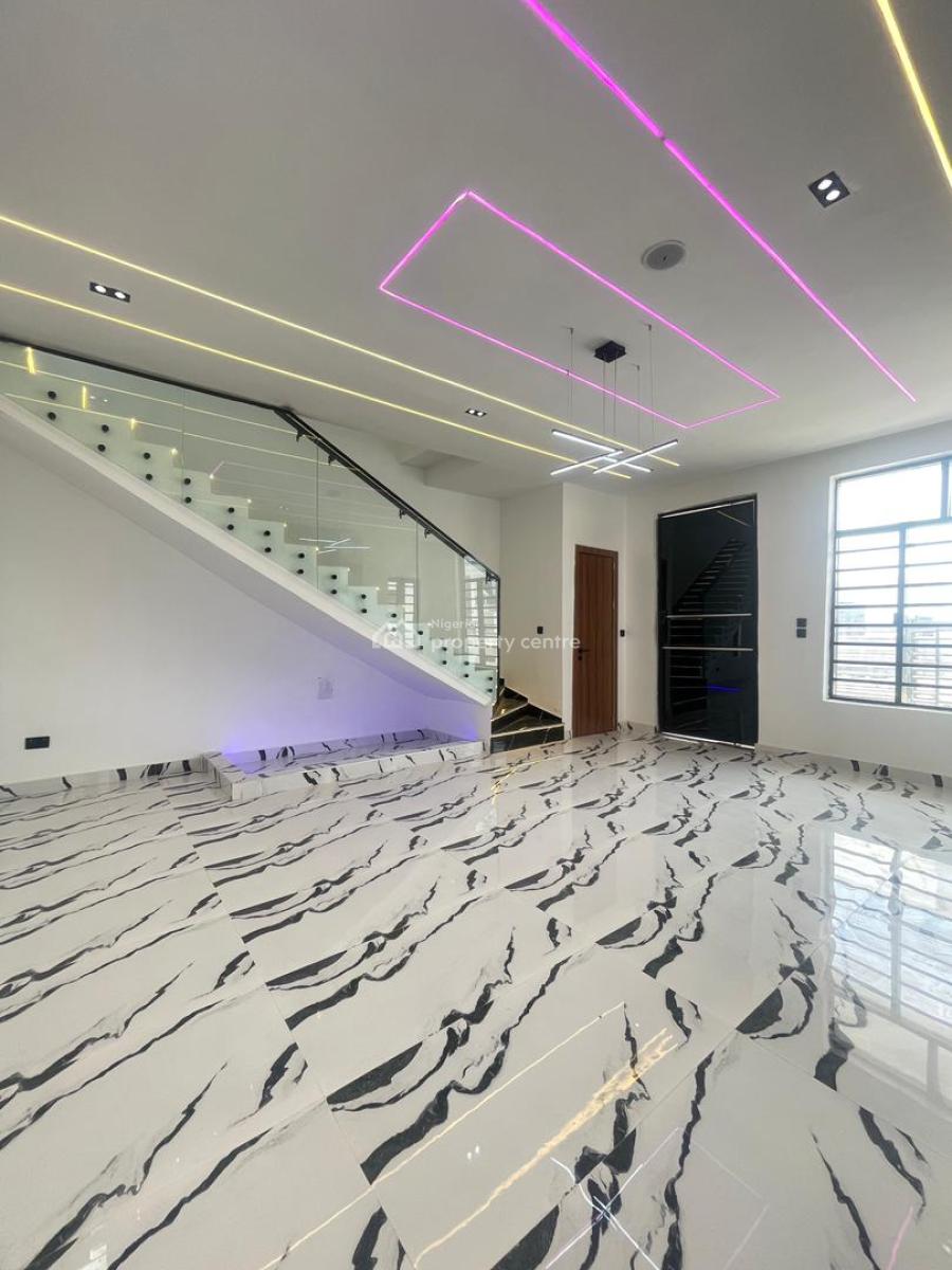 Luxury 4 Bedroom Fully Detached Duplex with Tiled Compound Floor & Bq, Ajah, Lagos, Detached Duplex for Sale