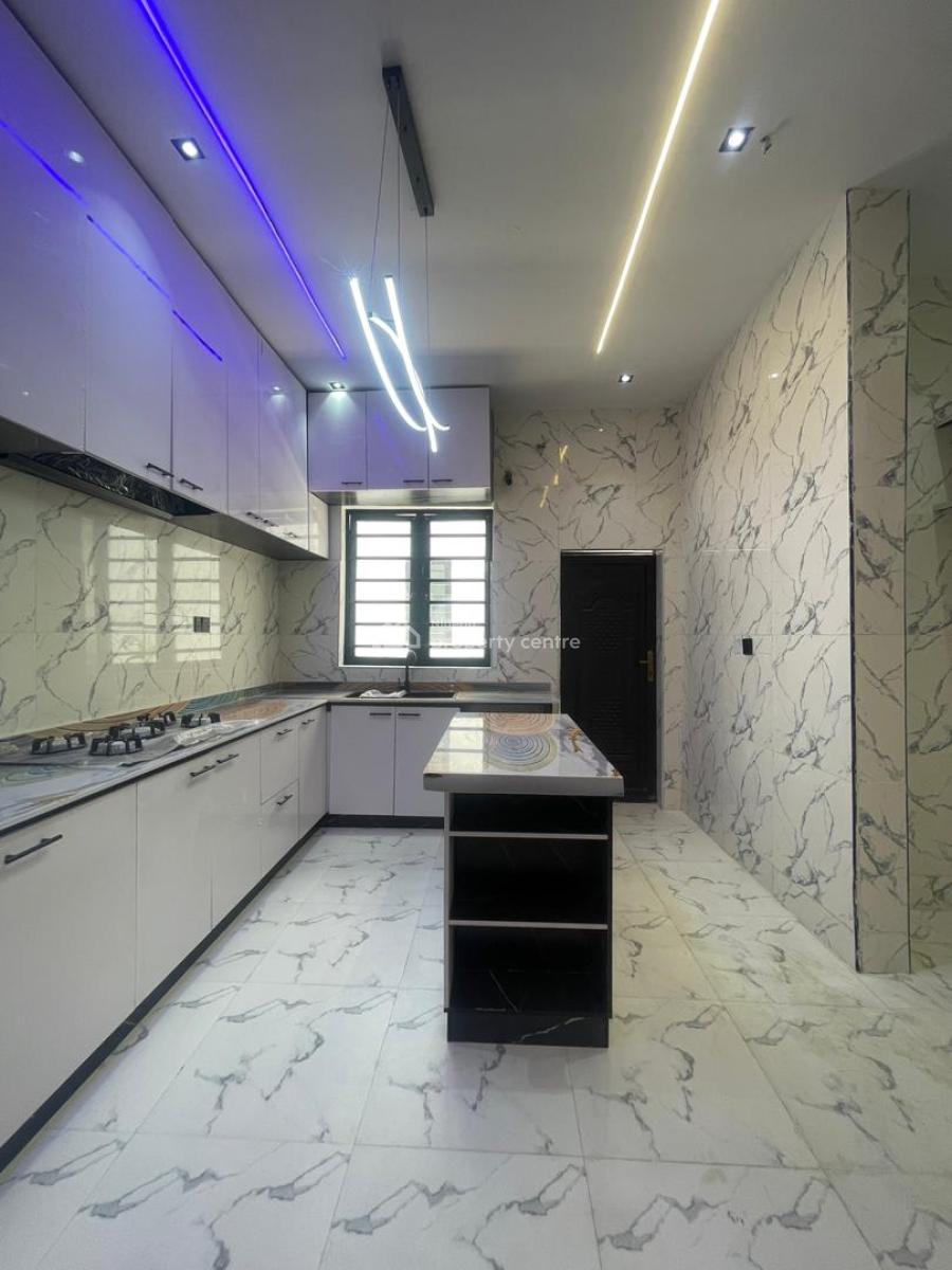 Luxury 4 Bedroom Fully Detached Duplex with Tiled Compound Floor & Bq, Ajah, Lagos, Detached Duplex for Sale