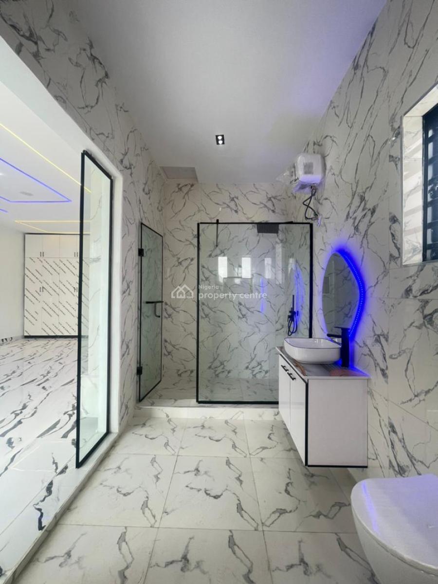 Luxury 4 Bedroom Fully Detached Duplex with Tiled Compound Floor & Bq, Ajah, Lagos, Detached Duplex for Sale