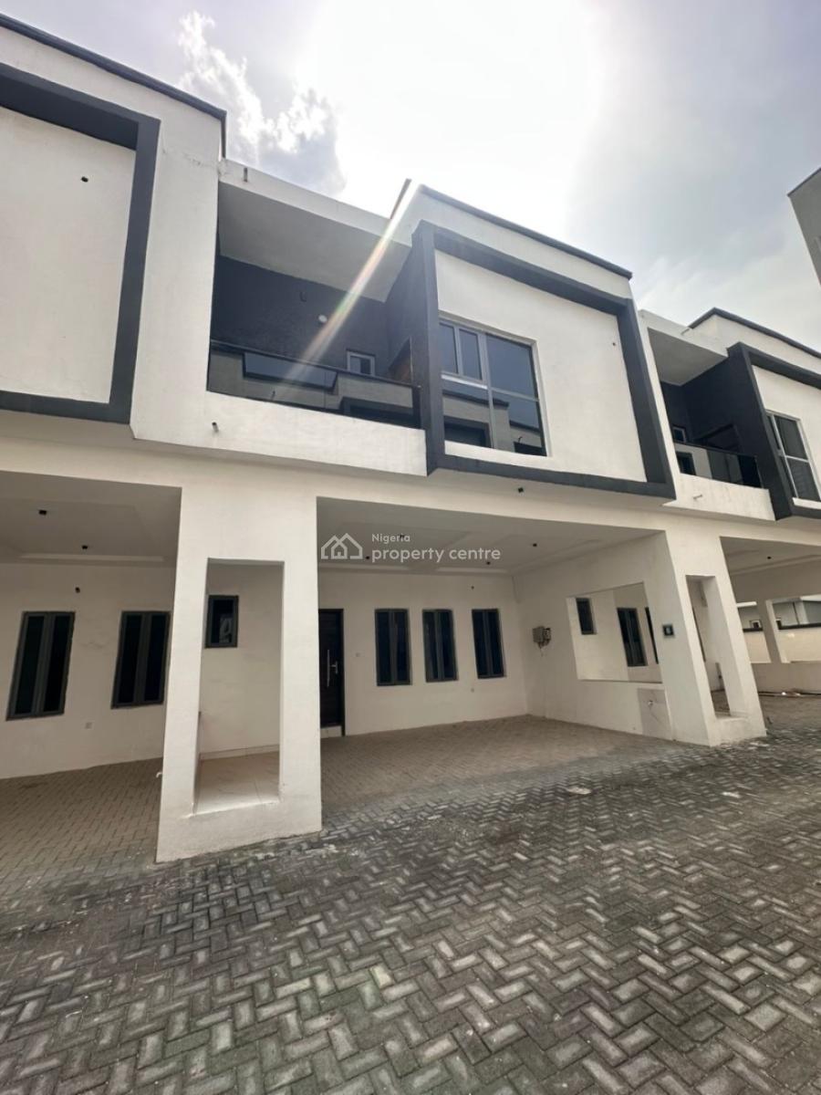 Luxury 4 Bedroom Terraced Duplex with Necessary Facilities, New Road Opposite Chevron, Lekki, Lagos, Terraced Duplex for Sale