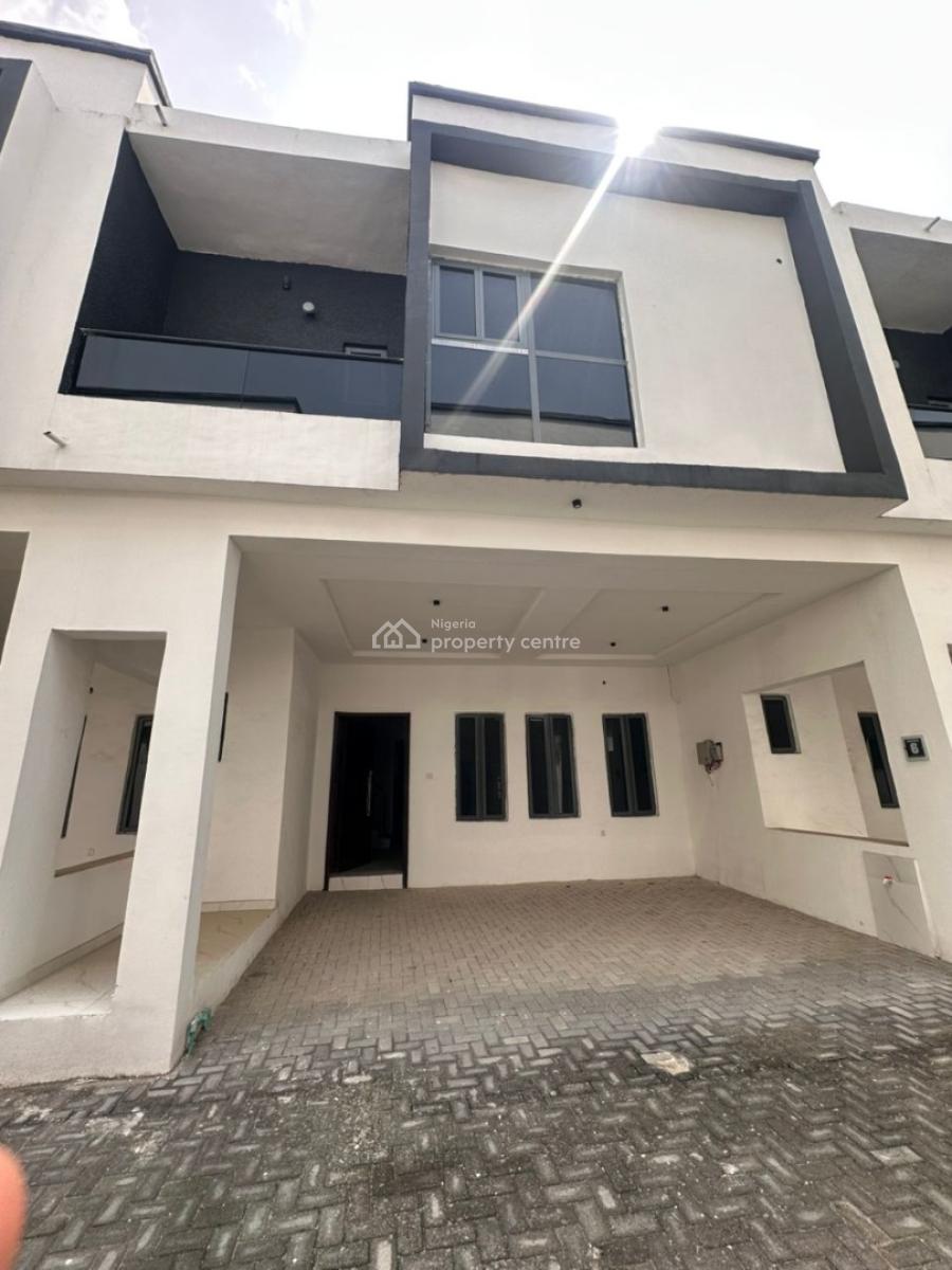 Luxury 4 Bedroom Terraced Duplex with Necessary Facilities, New Road Opposite Chevron, Lekki, Lagos, Terraced Duplex for Sale