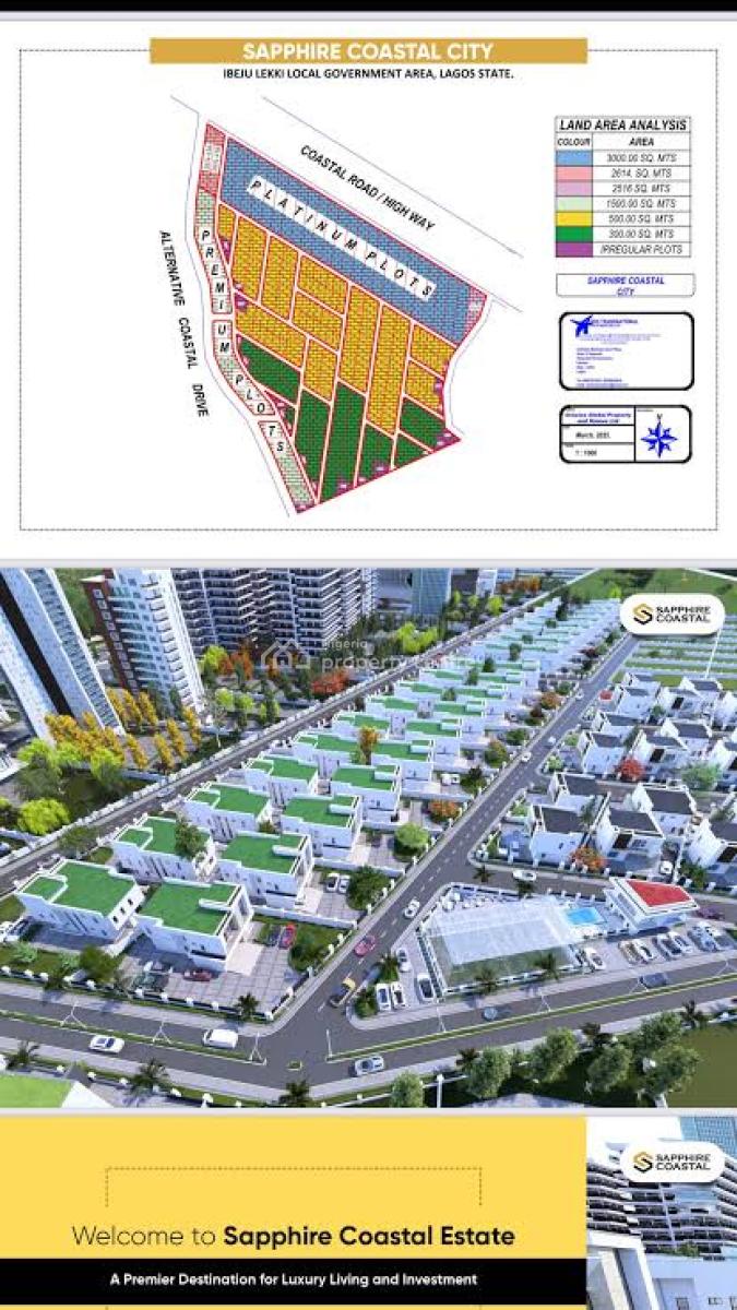 Own a Piece of Future Along Coastal Road with Cofo, Sapphire Coastal Estate, Lekki Coastal, Ibeju Lekki, Lagos, Mixed-use Land for Sale