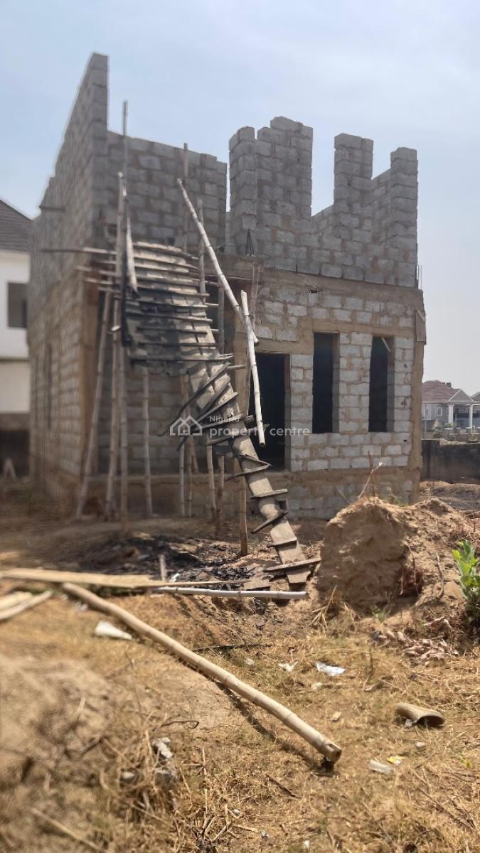 3bedroom Carcass Terrace., Nut Opposite River Park Lugbe, Lugbe District, Abuja, Terraced Duplex for Sale