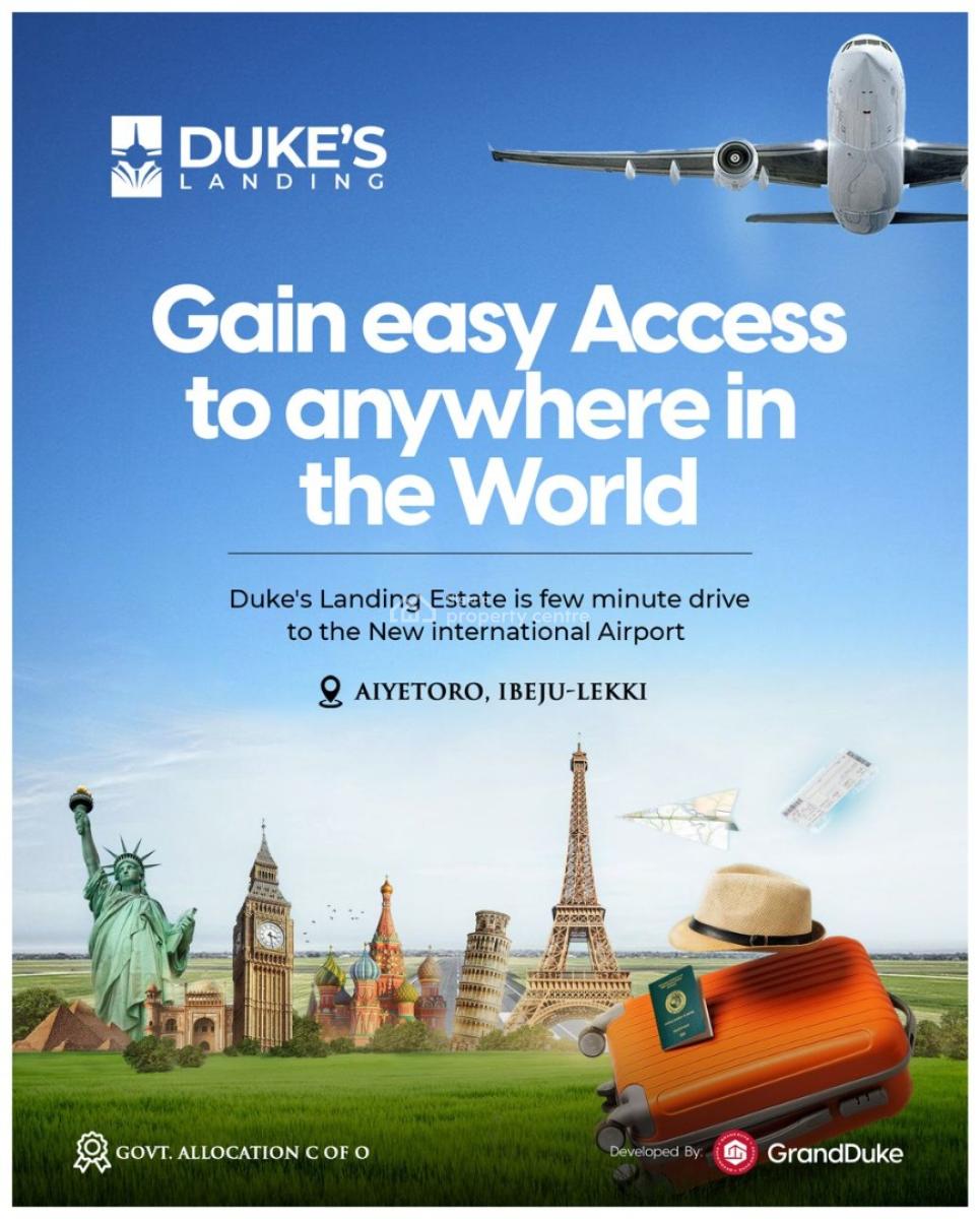 Life Just Got Easier with a Plot Close to The Airport, Dukes Landing, Aiyetoro, Ibeju Lekki, Lagos, Residential Land for Sale