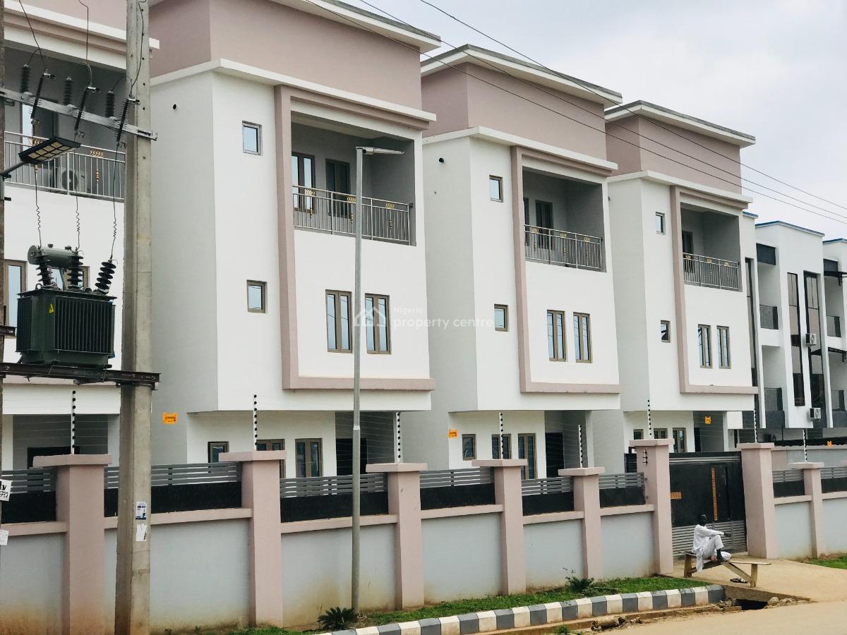 Luxury 4 Bedrooms Terrace Duplex with Bq, Katampe, Abuja, Terraced Duplex for Rent