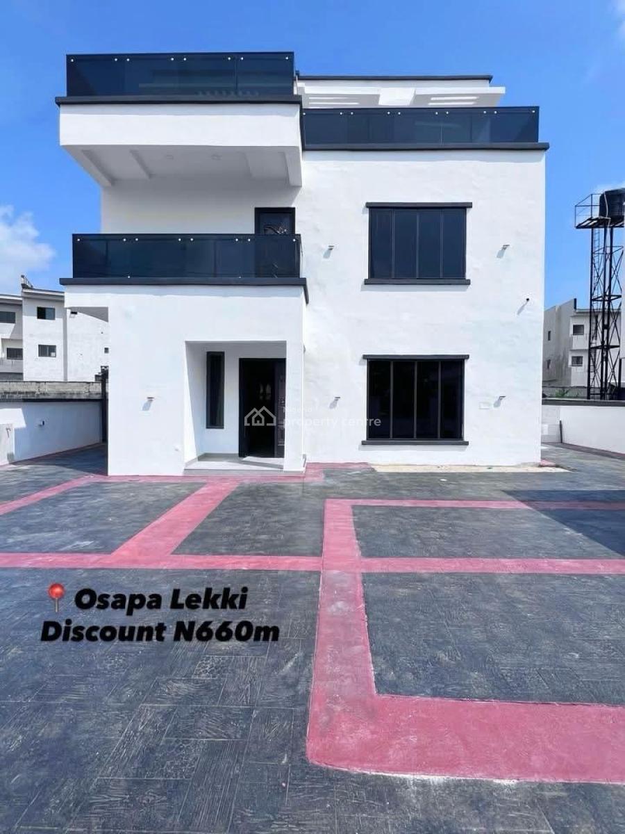 5 Bedroom Fully Detached Home with Swimming Pool & Roof Top Terrace, Osapa, Lekki, Lagos, Detached Duplex for Sale