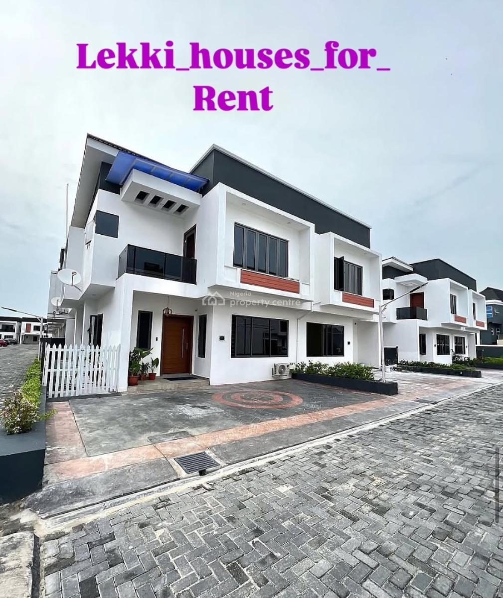 4bedrooms Semi Detached Duplex with Swimming Pool and Gym, Ologolo, Lekki, Lagos, Semi-detached Duplex for Rent