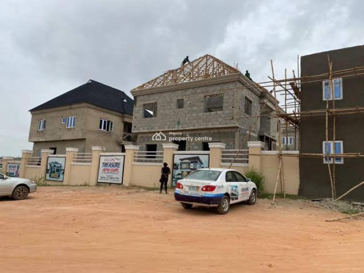 Luxury 4 Bedroom Duplex (carcass), Treasure Hiltop Estate, Command Road, Alagbado, Ifako-ijaiye, Lagos, Detached Duplex for Sale