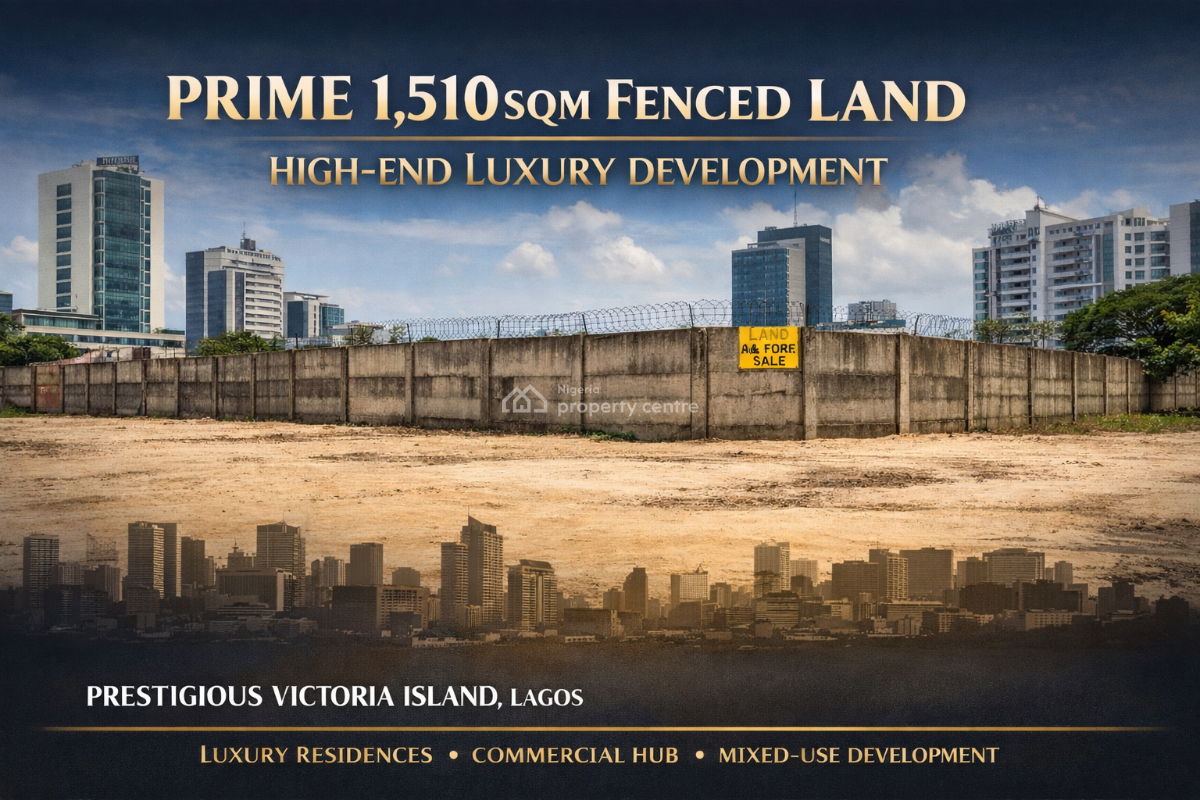 Prime 1,510sqm Fenced Land - High-end Luxury Development, Oju Olobun Street, Victoria Island (vi), Lagos, Mixed-use Land for Sale
