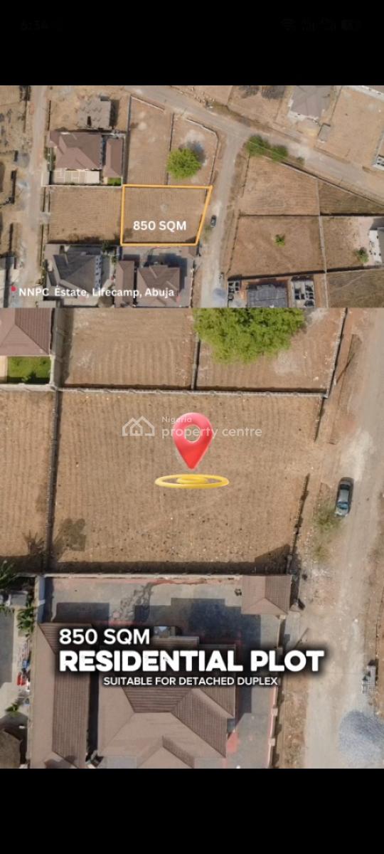 Residential Plot in One of The Most Secure and Built-up Estates, Life Camp, Abuja, Residential Land for Sale