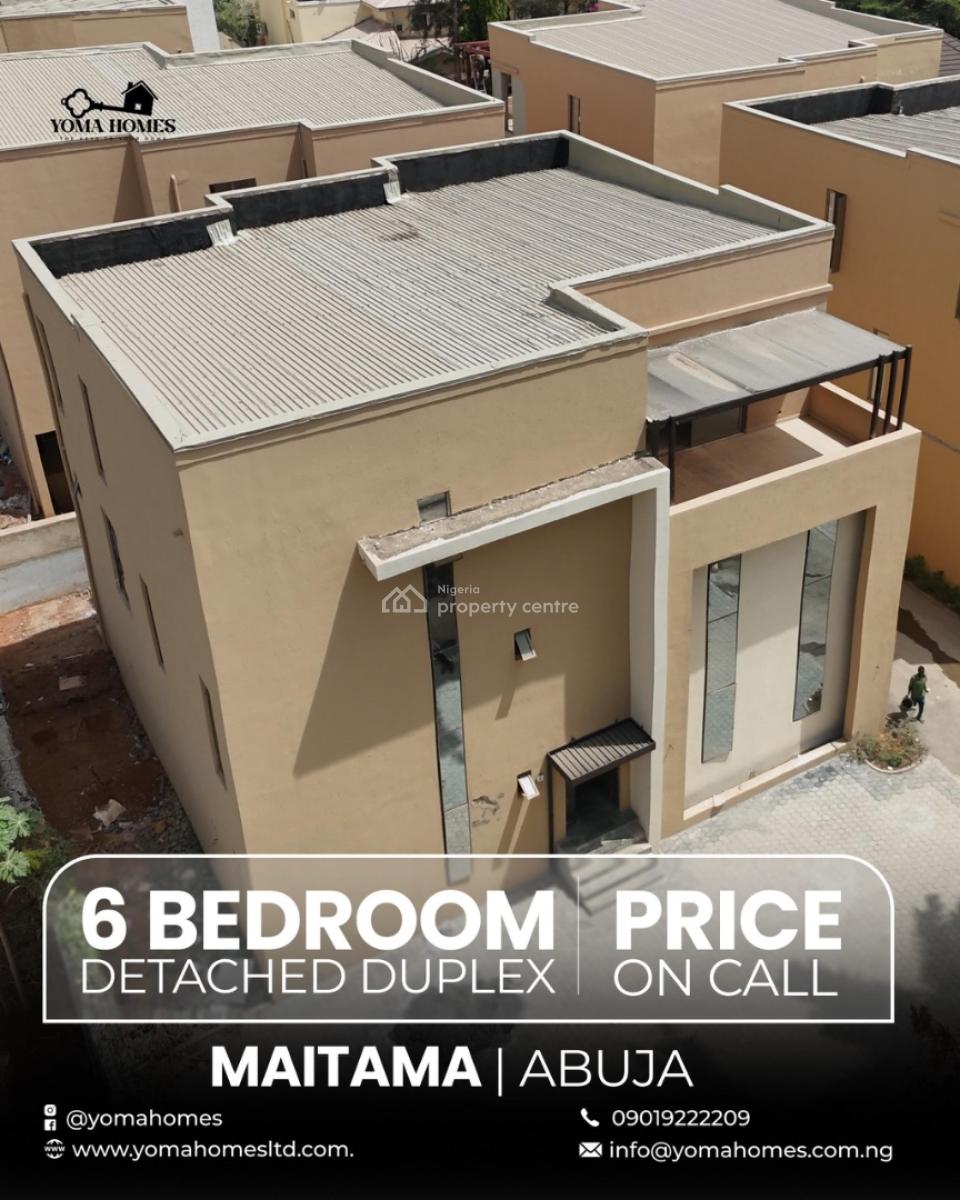 Exquisite Detached 6bedroom Duplex with Private Swimming Pool, Maitama, Maitama District, Abuja, Detached Duplex for Sale