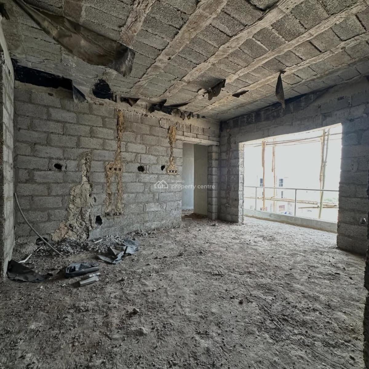 New 2-bedroom Apartment + Boys Quarters (semi-finished), Dakibiyu, Abuja, Block of Flats for Sale