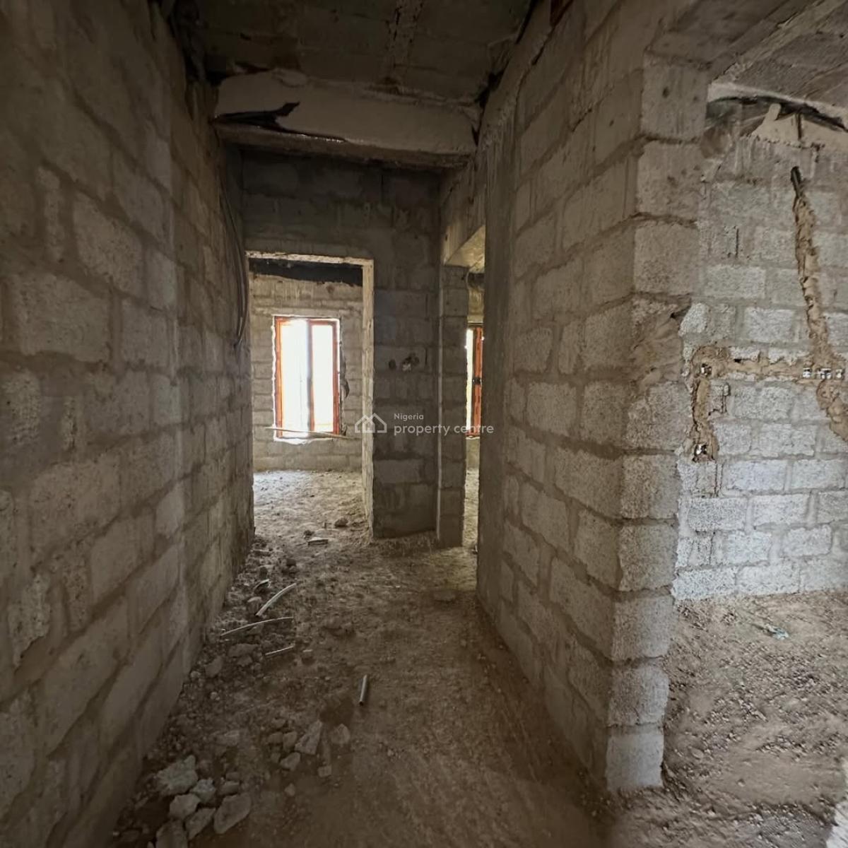 New 2-bedroom Apartment + Boys Quarters (semi-finished), Dakibiyu, Abuja, Block of Flats for Sale