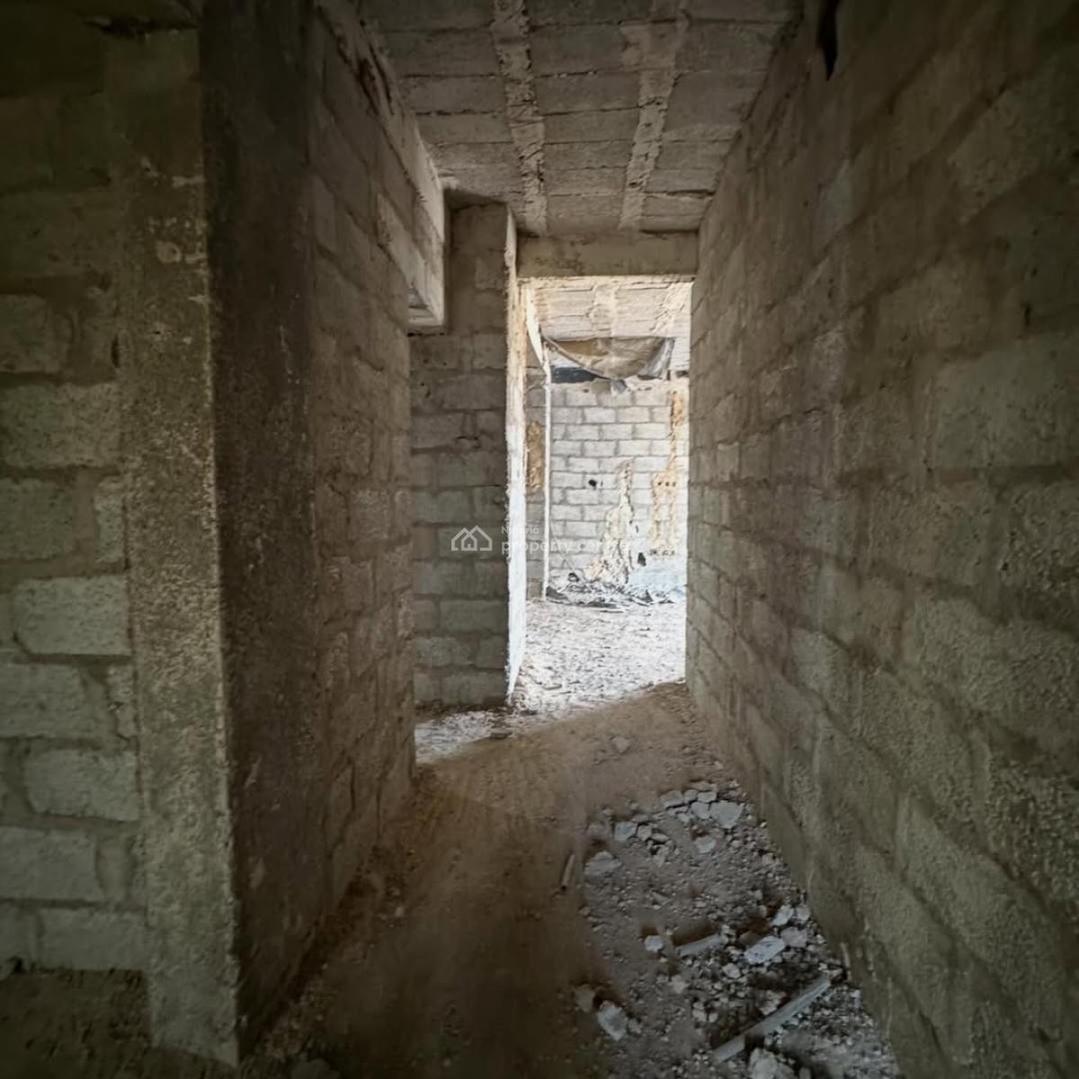 New 2-bedroom Apartment + Boys Quarters (semi-finished), Dakibiyu, Abuja, Block of Flats for Sale