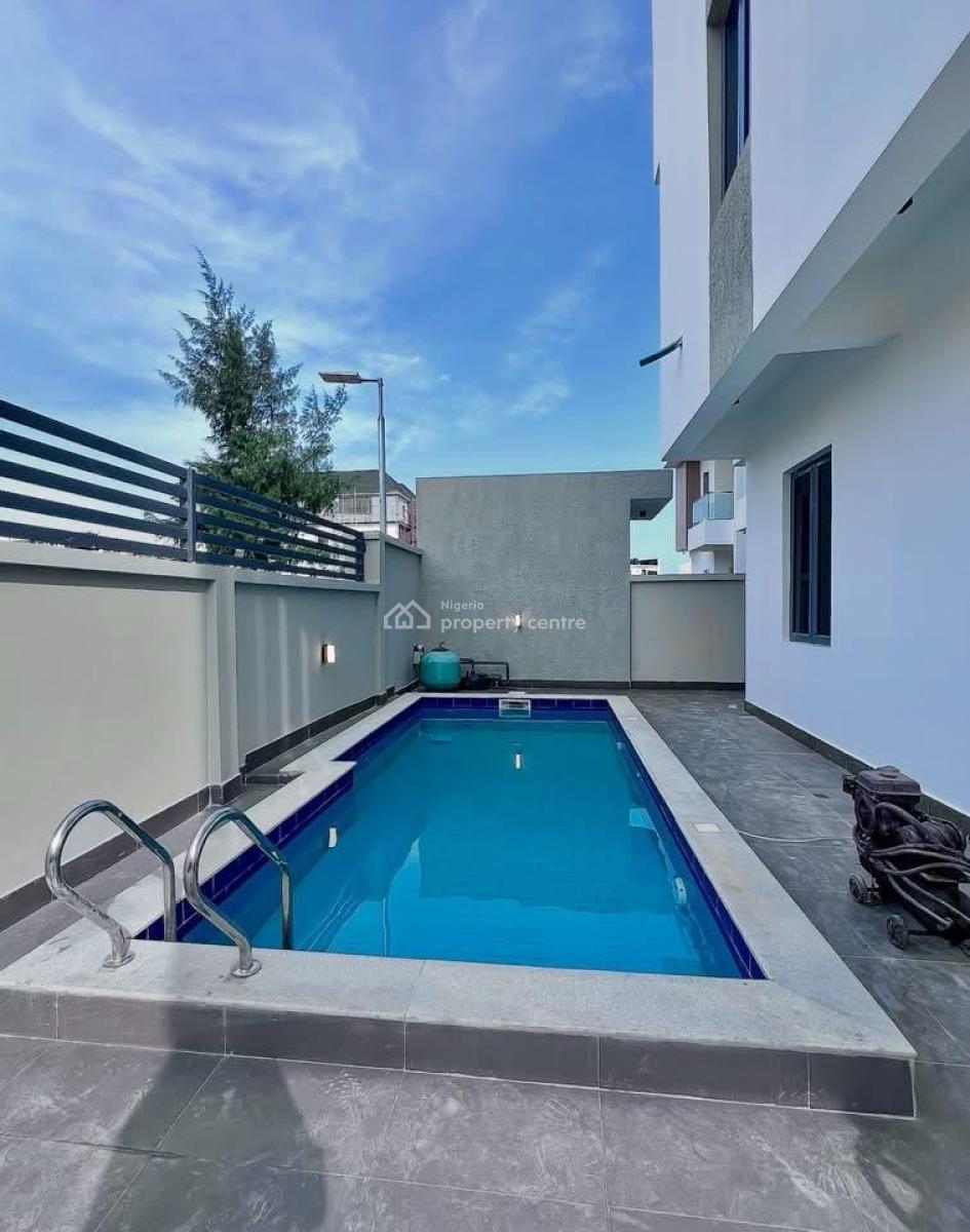 5 Bedroom Fully Detached Home with Pool & Bq, Lekki Phase 1, Lekki, Lagos, Detached Duplex for Sale