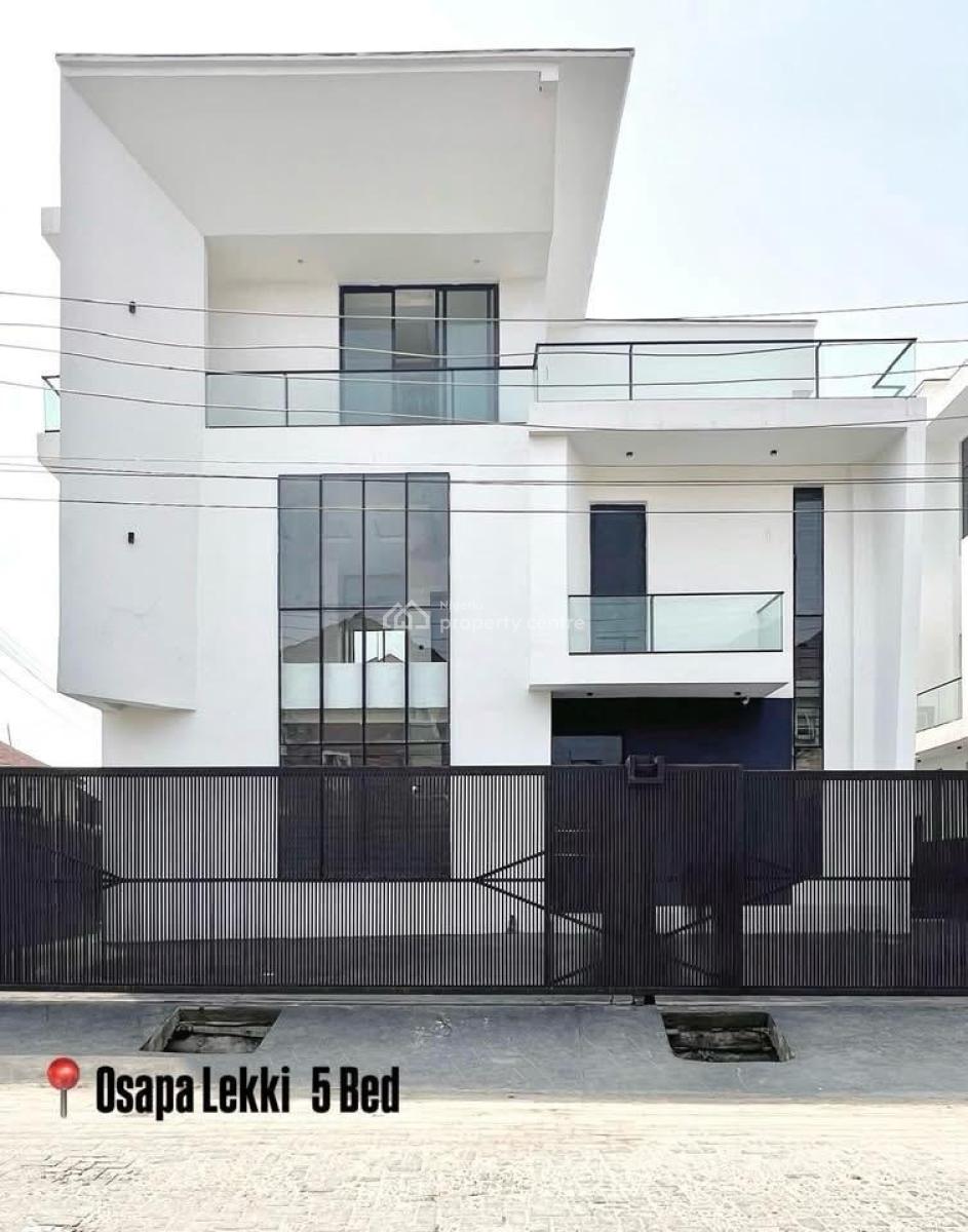 5 Bedroom Fully Detached Home with Pool, Cinema & Roof Top Terrace, Osapa, Lekki, Lagos, Detached Duplex for Sale