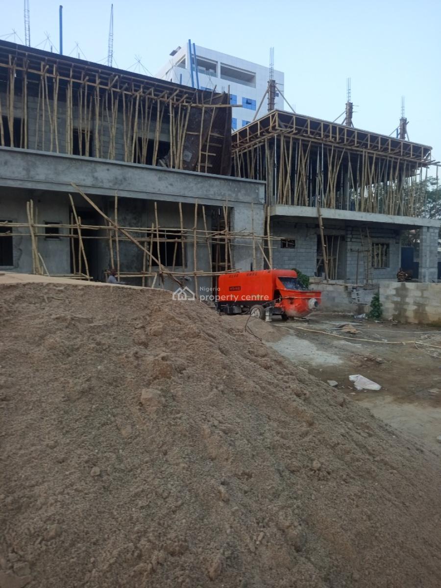 Luxury 7bedroom Bedroom Mansion Carcass at Wuse2, Aminu Kano Crescent, Wuse 2, Abuja, Detached Duplex for Sale