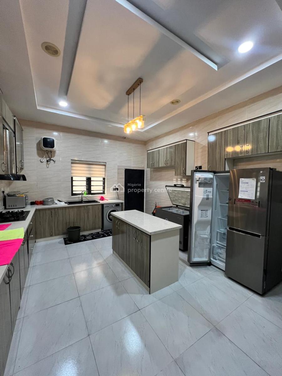 Furnished 5-bedroom Detached Duplex with Bq, Chevron Lekki Lagos, Lekki, Lagos, Detached Duplex for Rent