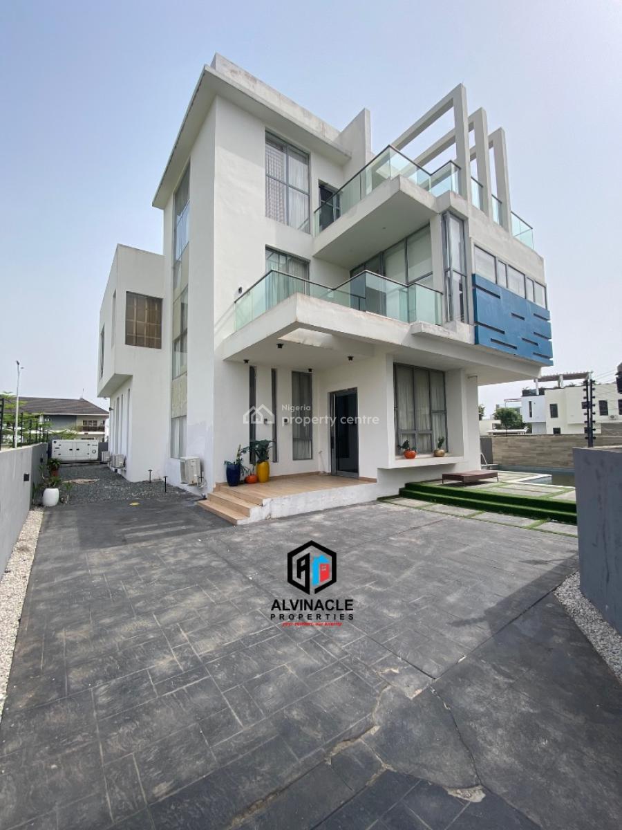 Furnished 5 Bed Duplex in a Gated Estate, Pinnock Beach, Osapa, Lekki, Lagos, Detached Duplex for Sale