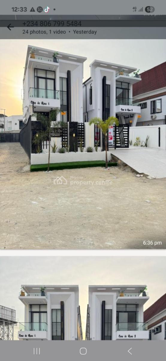 Tastefully Finished 5 Bedroom Fully Detached Duplex with Bq, Ikota, Ikota, Lekki, Lagos, Detached Duplex for Sale