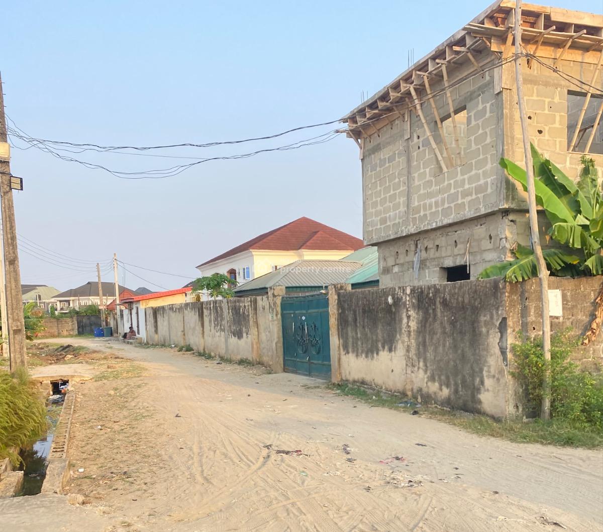 Half of Cornerpiece Land Measuring 350sqm Fenced and Gated, Ogombo, Ajah, Lagos, Residential Land for Sale