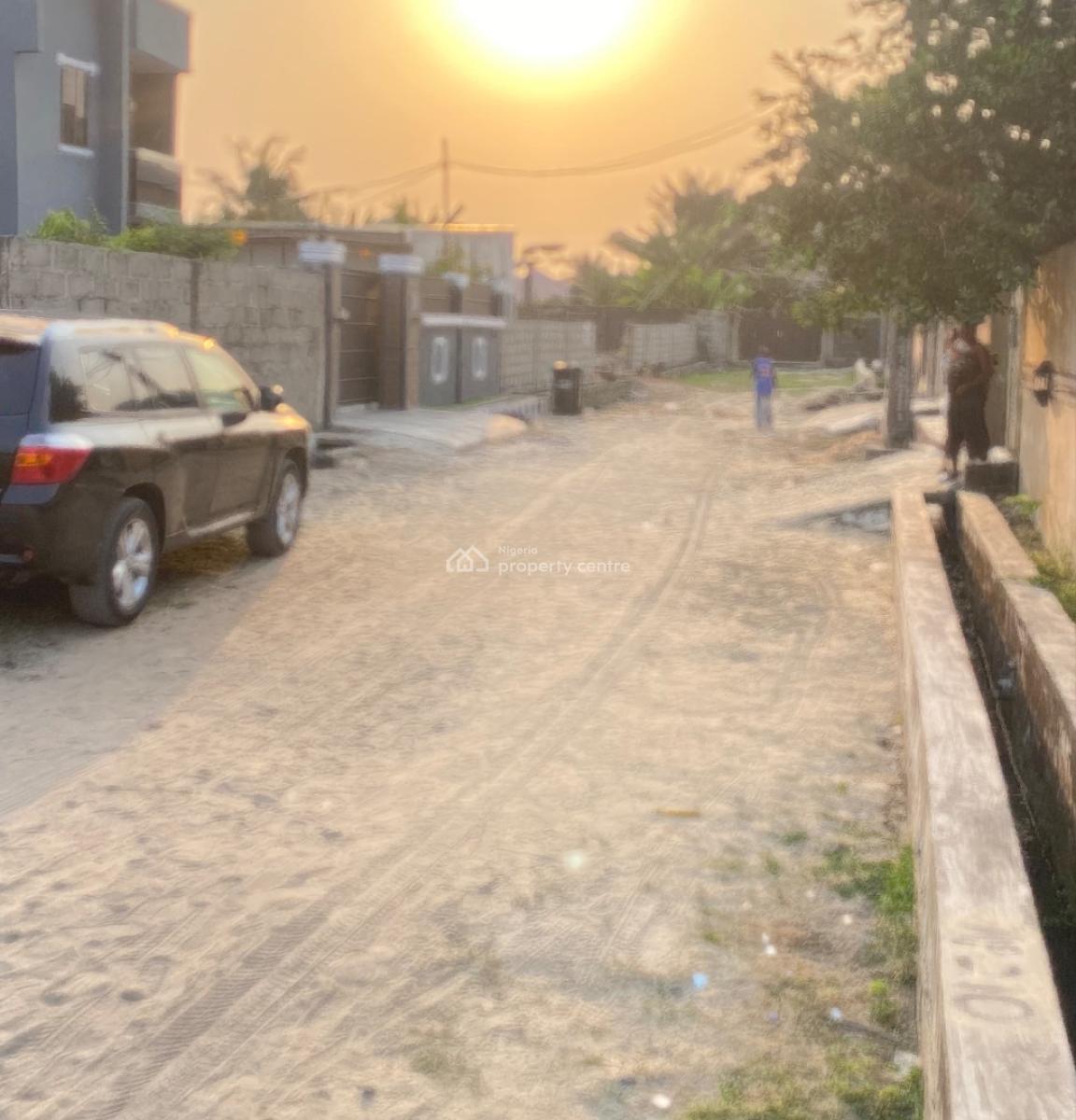 Half of Cornerpiece Land Measuring 350sqm Fenced and Gated, Ogombo, Ajah, Lagos, Residential Land for Sale