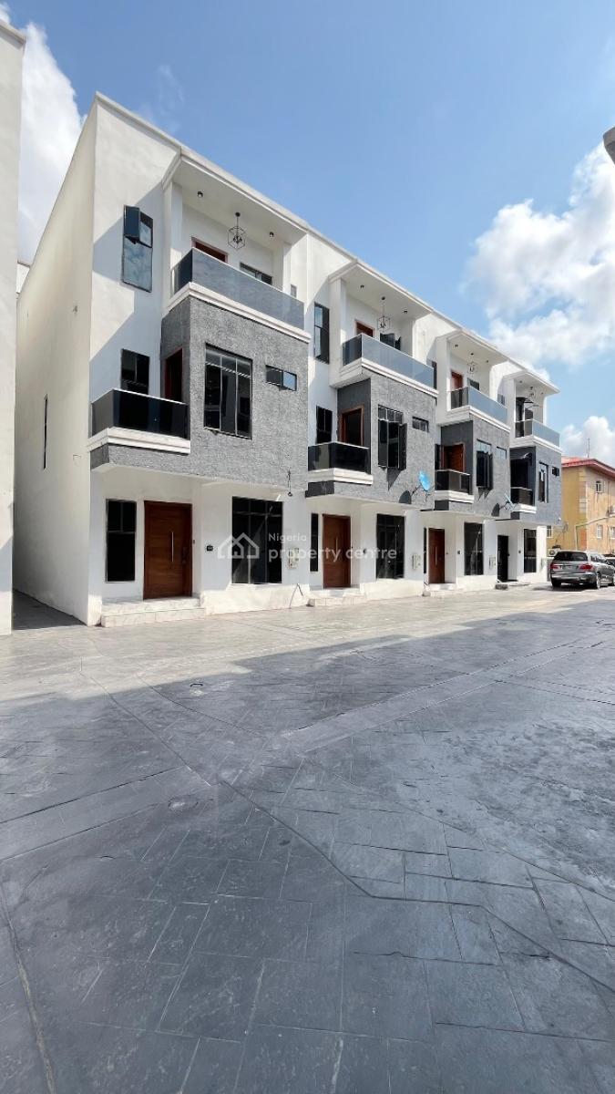 Spacious 4 Bedroom Terraced Duplex with Bq in Chevron, Chevron, Lekki, Lagos, Terraced Duplex for Sale