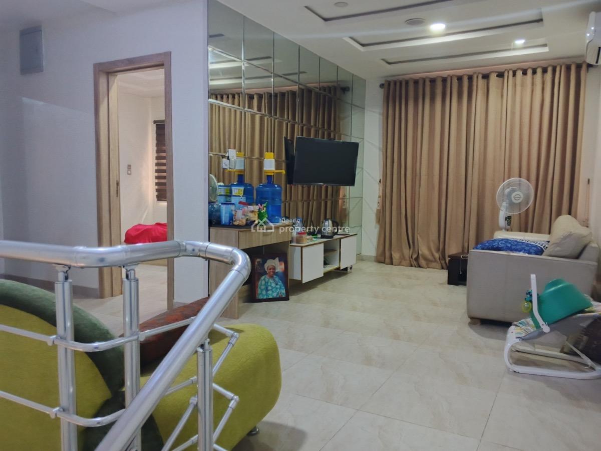 Fully Furnished Serviced 4-bed Semi Duplex with a Bq, Inside an Estate, Osapa, Lekki, Lagos, Semi-detached Duplex for Rent