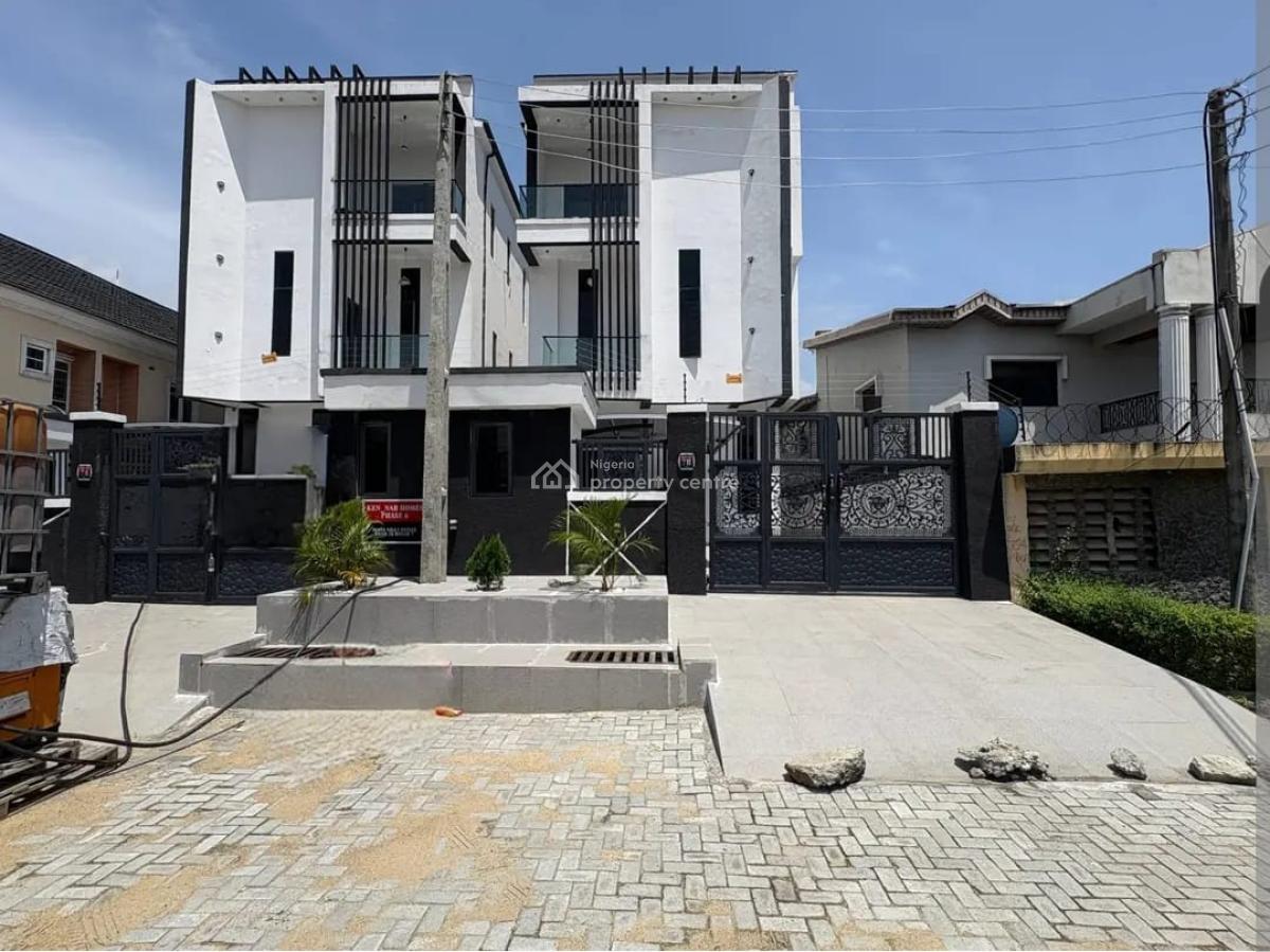 New 5 Bedrooms Detached Duplex, Bq, Elevator, Swimming Pool & Solar Setup, Ikota, Lekki, Lagos, Detached Duplex for Sale