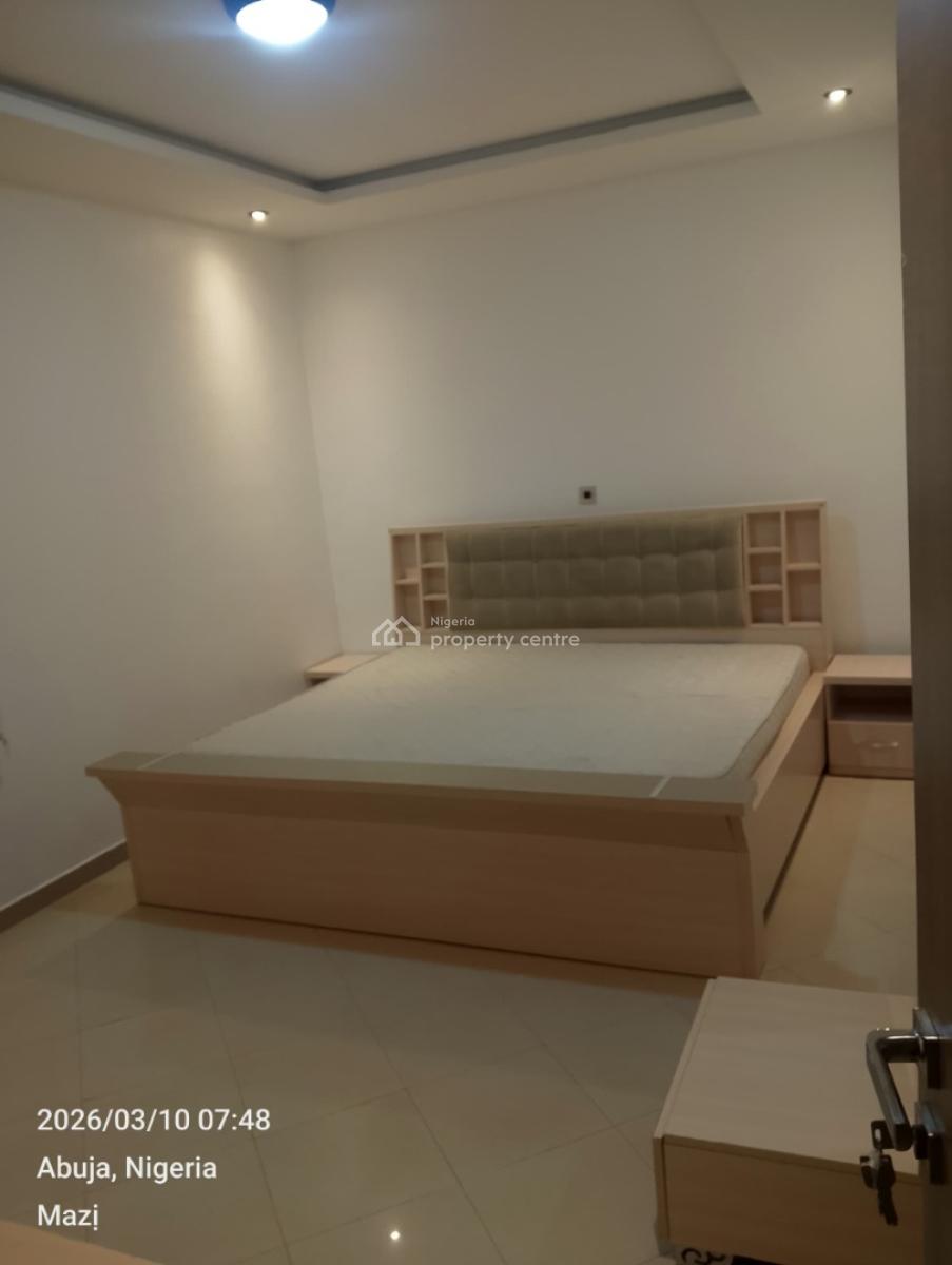 3 Bedroom Furnished & Serviced Apartment with Bq on The First Floor, Around British Village, Wuse 2, Abuja, Flat / Apartment for Rent