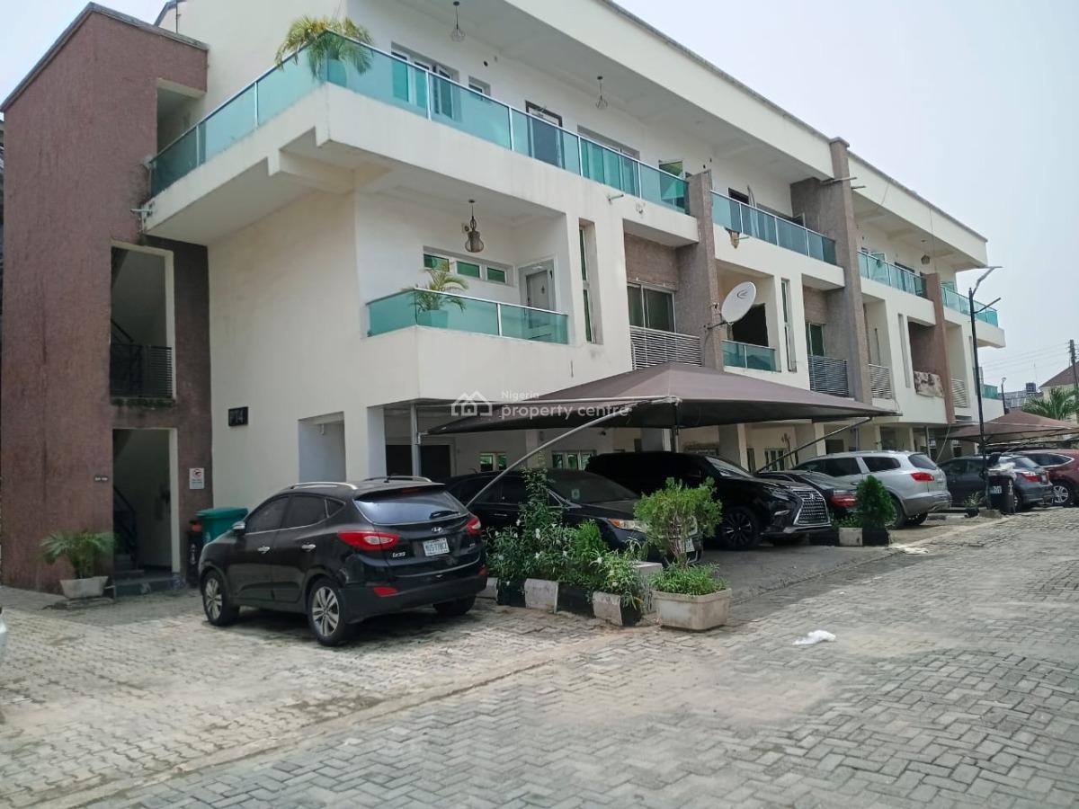 Spacious 4 Bedrooms Terrace Serviced Duplex House, Paradise 2 Estate Chevron Alternative Route, Lekki, Lagos, Terraced Duplex for Rent