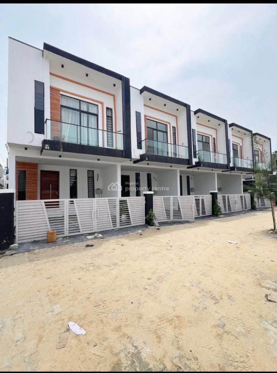 Newly Built 4 Bedroom Terrace Duplex with Governors Consent, Ikota Gra Lekki Lagos Behind Mega Chicken, Ikota, Lekki, Lagos, Terraced Duplex for Sale