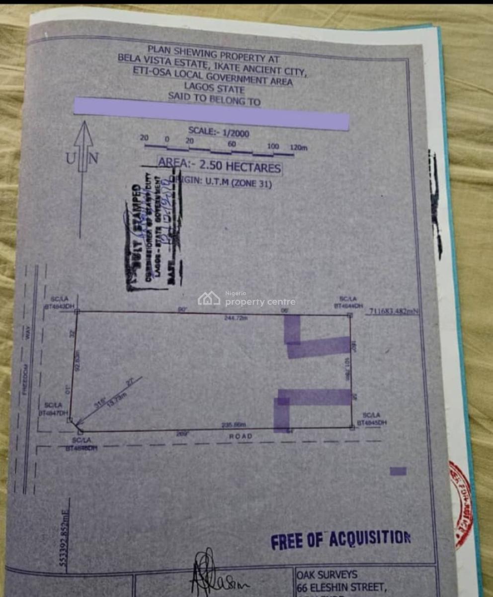 Prime Waterfront-adjacent Development Opportunity, Freedom Way, Lekki Phase 1, Lekki, Lagos, Land for Sale