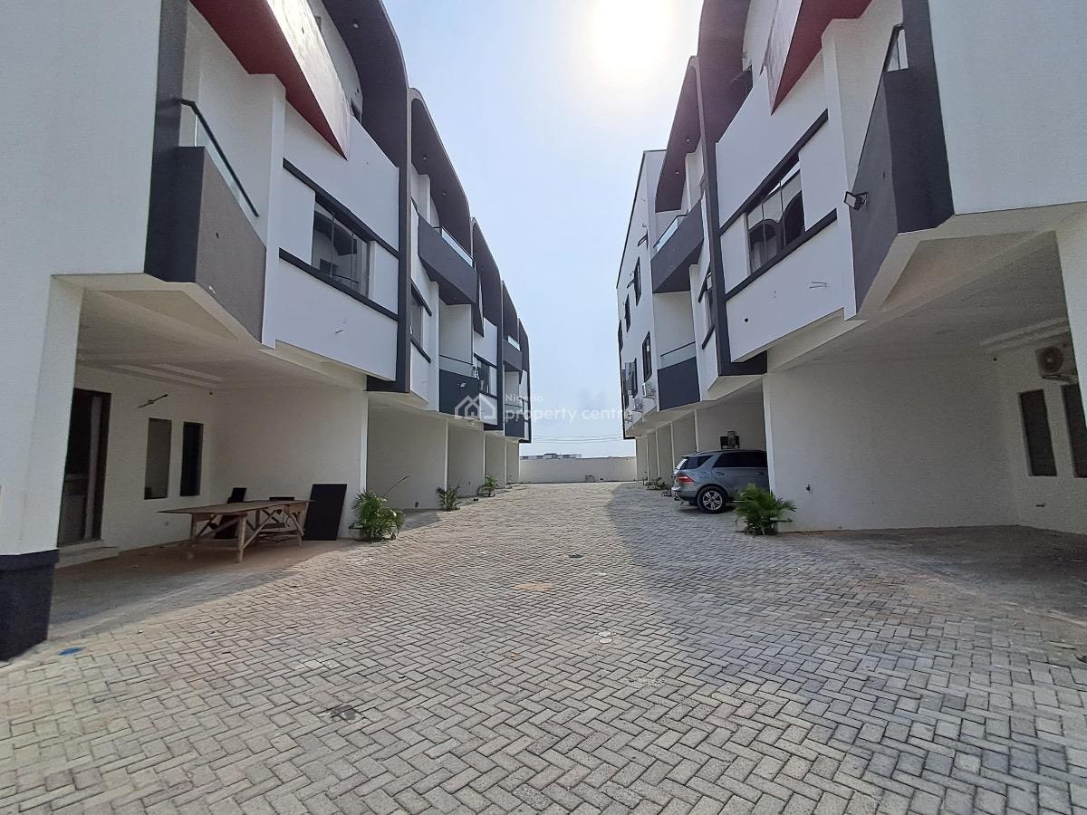 Newly Built & Smart 4 Bedroom Terrace Duplex with Pool & Bq, Orchid, Chevron Tollgate, Lekki, Lagos, Terraced Duplex for Rent