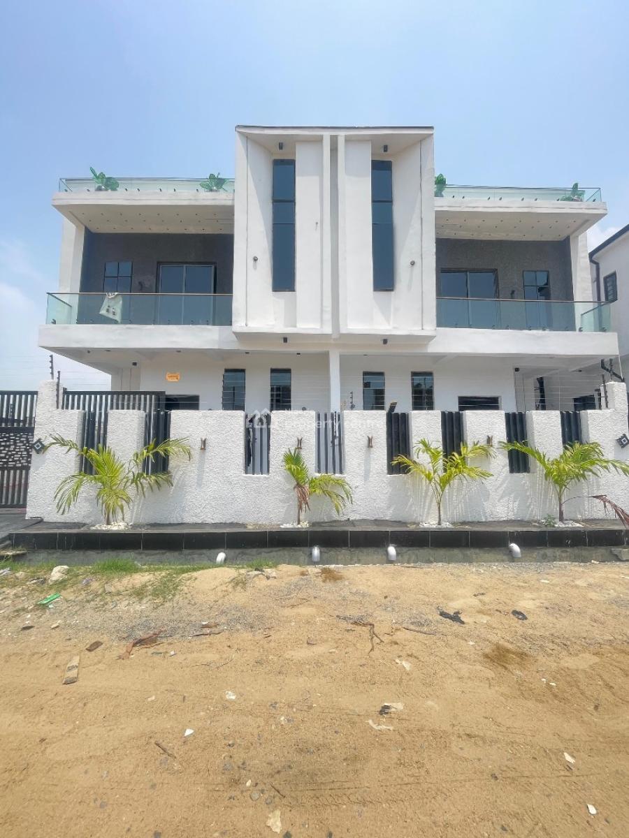4 Bedroom 4 Bath2cars  Semi Detached Duplex with Led Lights,, Ajah, Lagos, Semi-detached Duplex for Sale