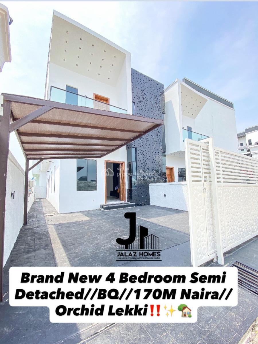 Brand New 4 Bedroom Semi Detached Home, Lekki, Lagos, House for Sale