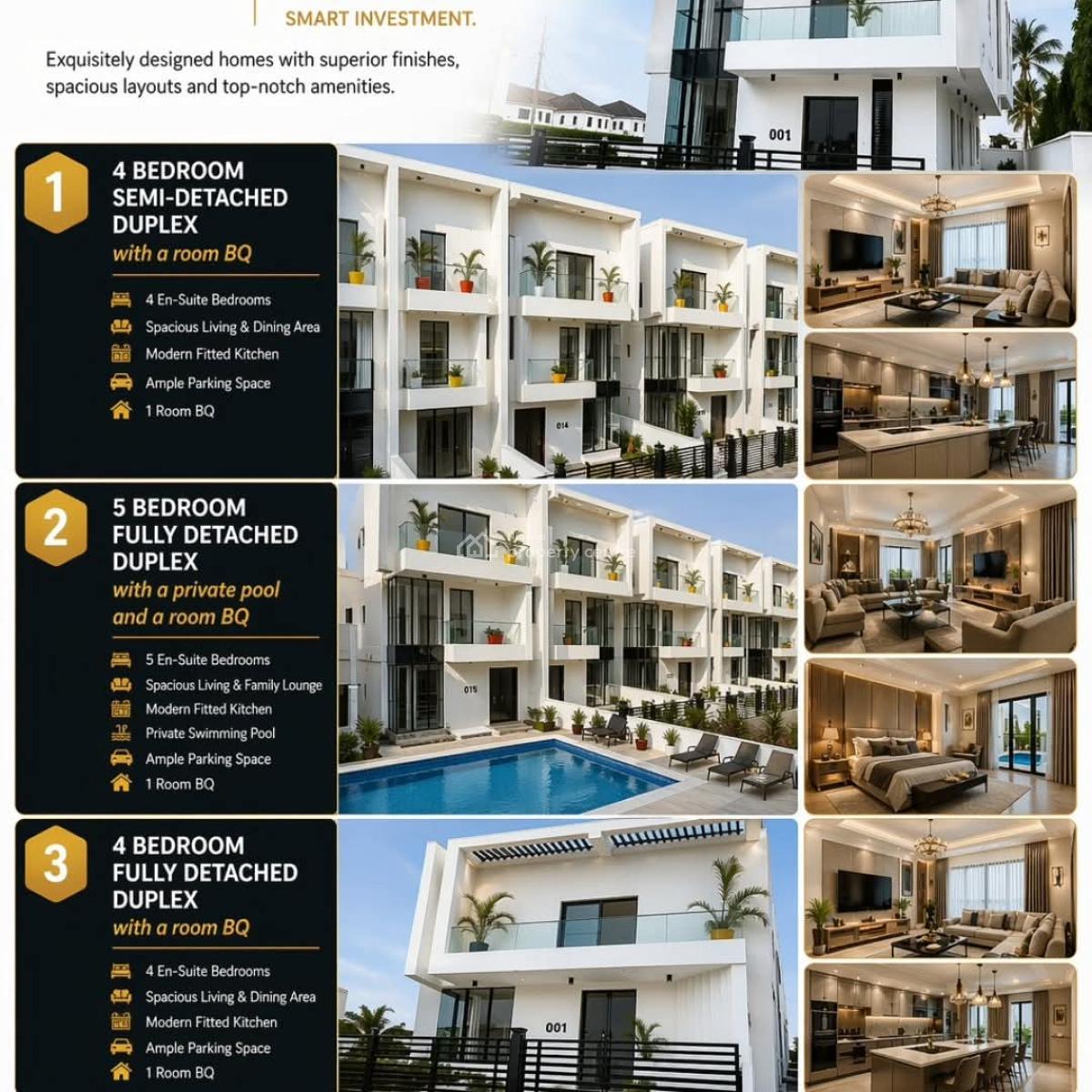 Luxury 5 Bedroom with Private Pool and Bq, Orchid Road, Lekki, Lagos, House for Sale