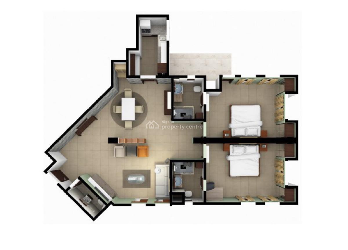 Nicely Furnished 2 Bedroom Apartment, Maitama District, Abuja, Flat / Apartment Short Let