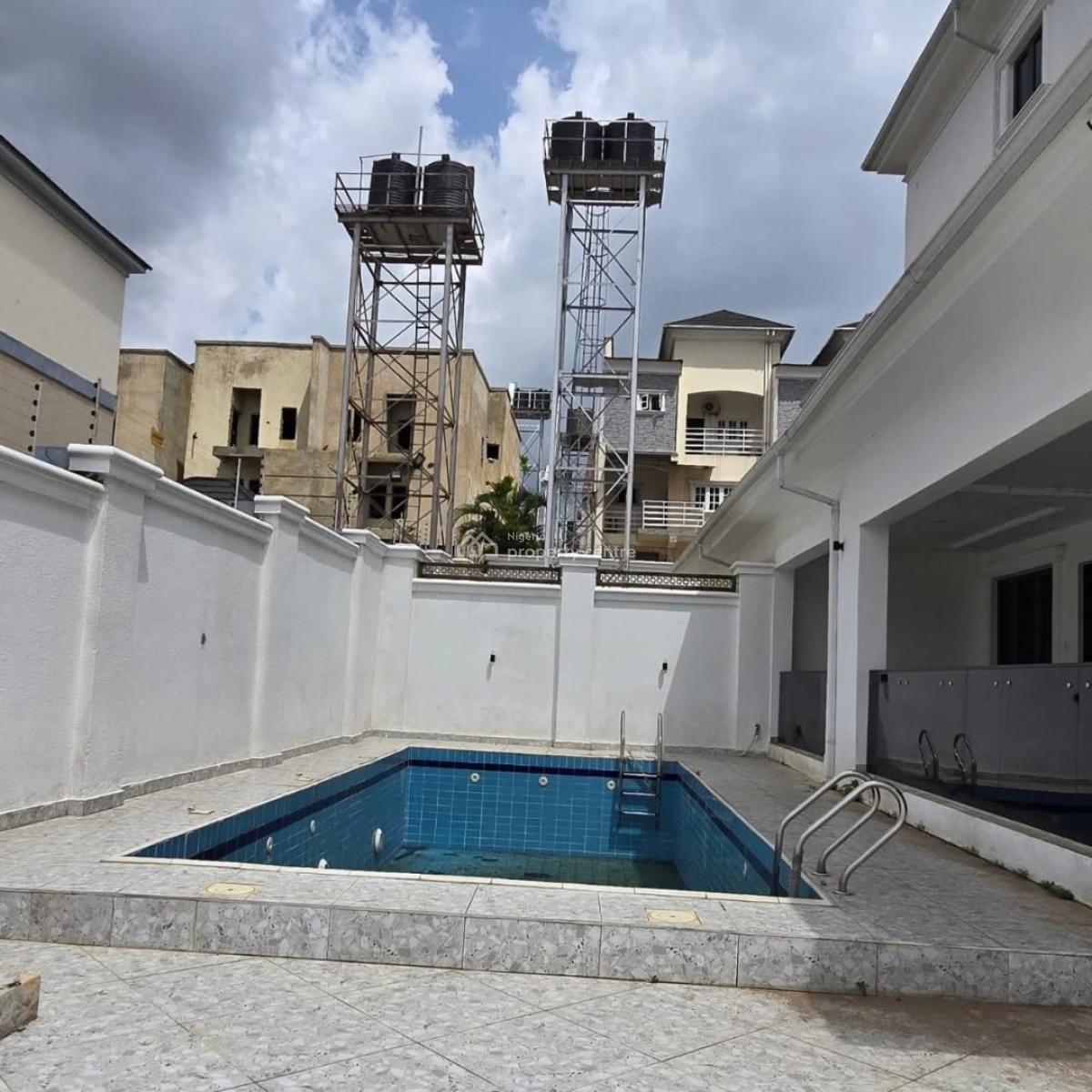 7 Bedroom Fully Detached Duplex with 2 Rooms,pool & Elevator, Guzape District, Abuja, Detached Duplex for Sale