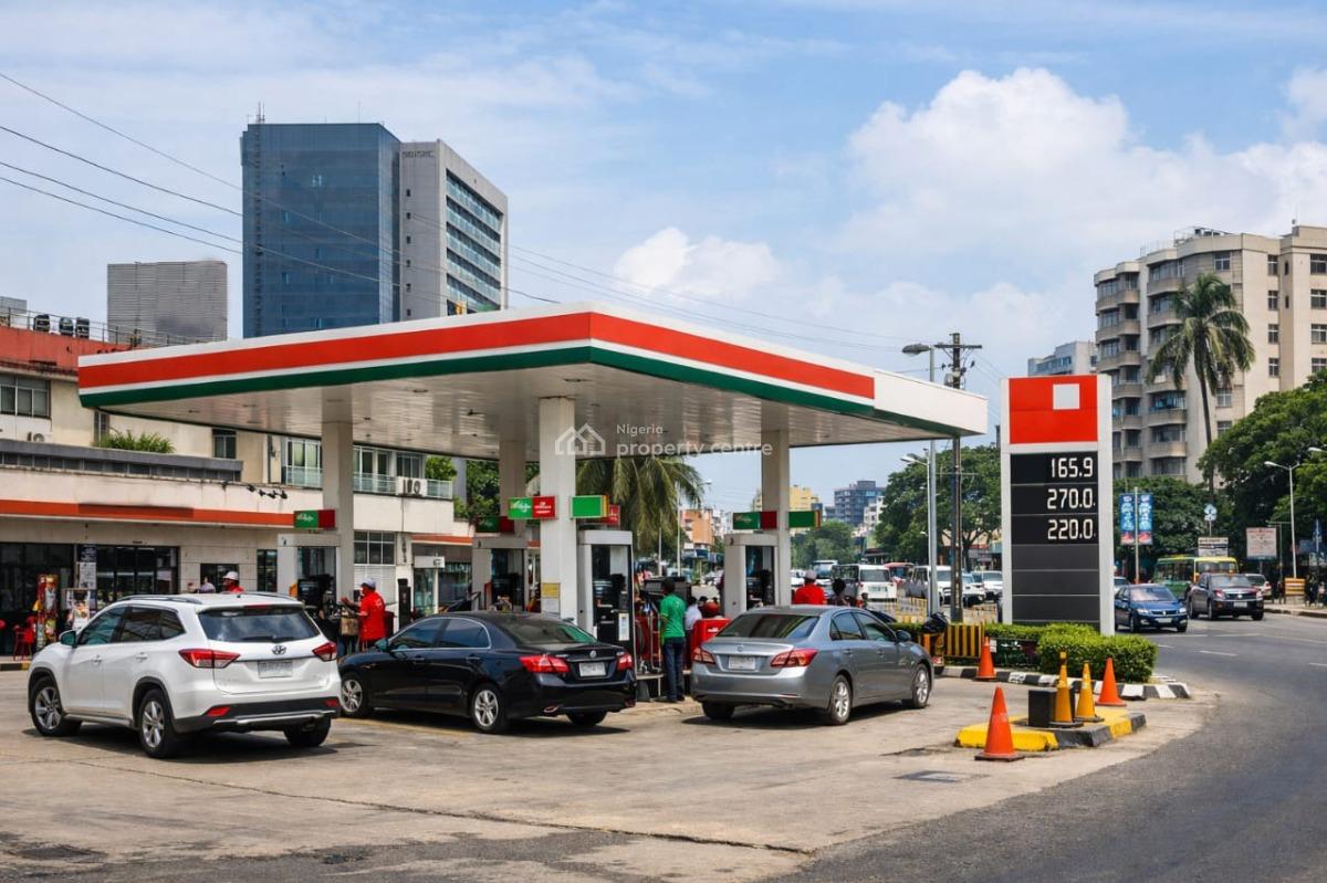 Filling Station Along The Road, Awolowo Road, Ikoyi, Lagos, Filling Station for Sale