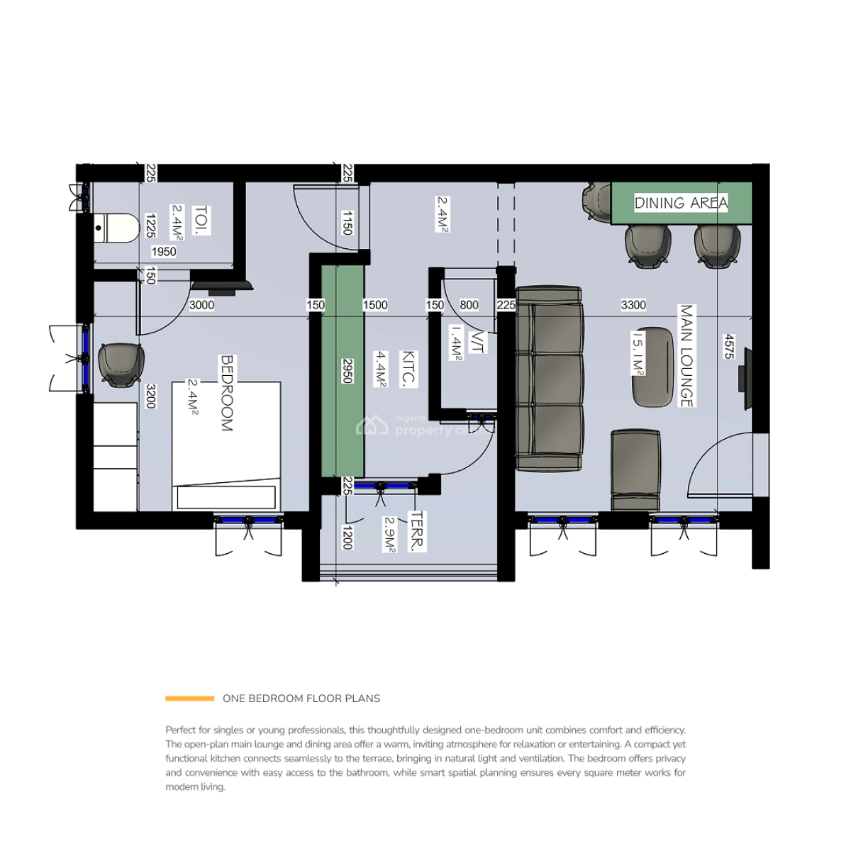 1 Bedroom Apartment, Allyson Residence, Isaac John Street, Yaba, Lagos, Flat / Apartment for Sale
