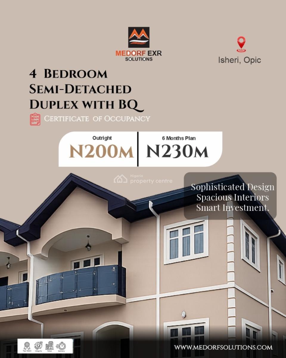 5 Bedroom Detached Duplex with Bq, Opic, Isheri North, Lagos, House for Sale