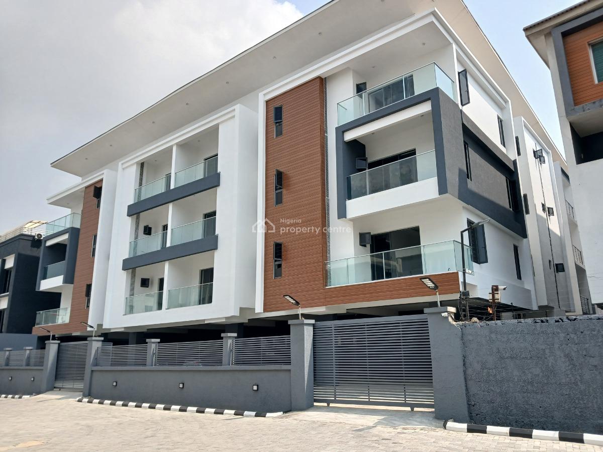 24/7 Power Supply 3 Bedroom En-suite Flat with an Enclosed Fitted Kitc, Lekki Phase 1, Lekki, Lagos, Flat / Apartment for Rent