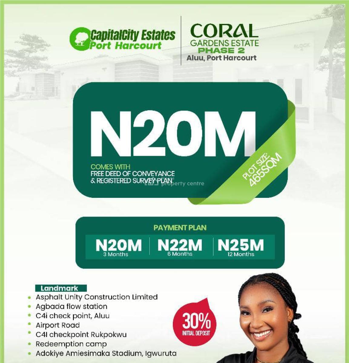 Land in a Developed Community, Aluu, Port Harcourt, Rivers, Land for Sale